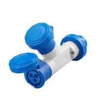 Presa Multipla 2 Uscite IP67 2P+T Blu 16A 230V Gewiss GW64010