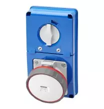 Presa Interbloccata Verticale con fusibili 3P+N+T IP67 63A senza fondo Gewiss GW66353N