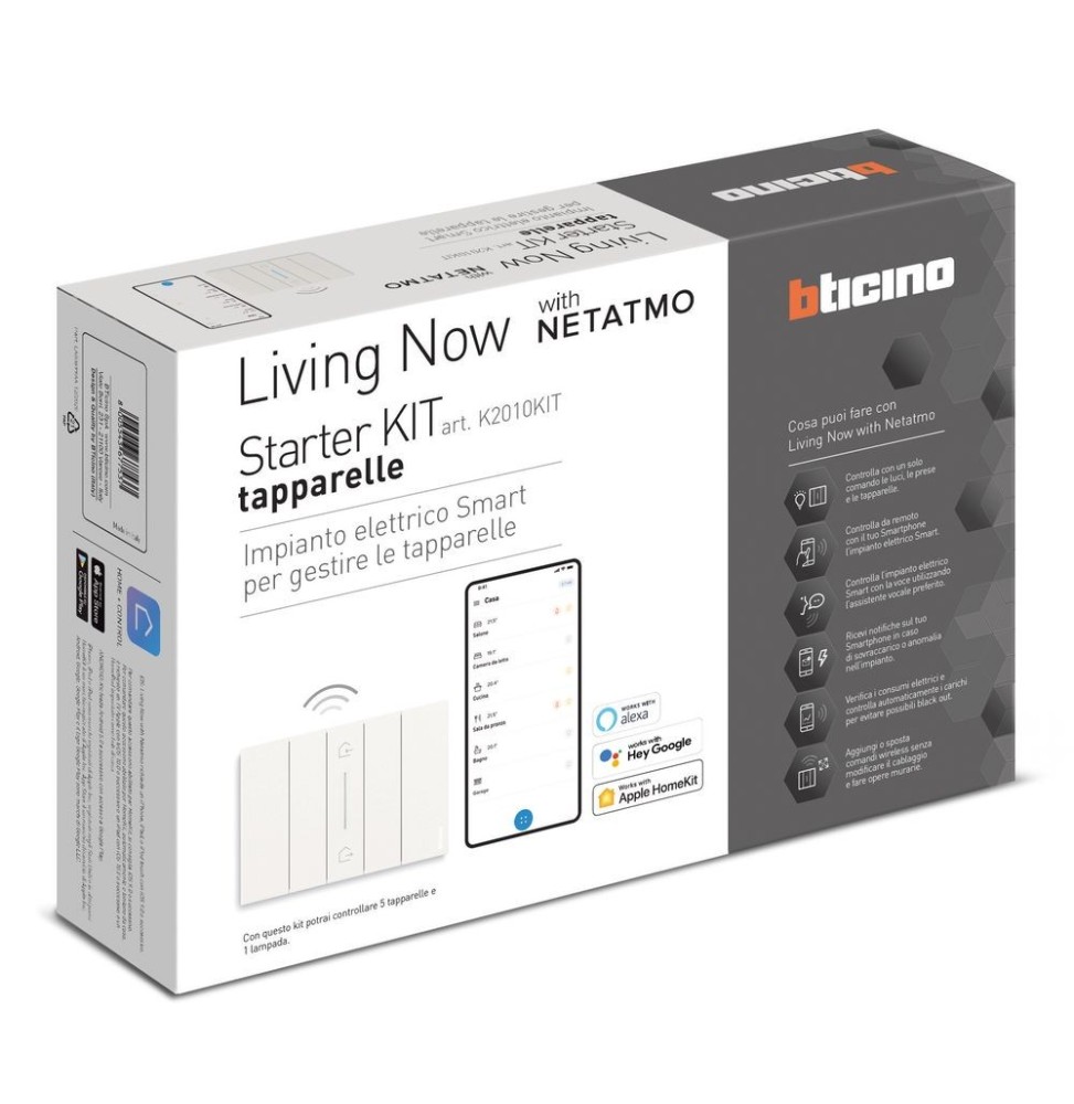 Tapparelle connesse Bticino Kit completo Living Now K2010KIT Tapparelle connesse Bticino Kit completo Living Now K2010KIT