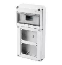 Quadro IP65 10 Moduli per due prese interbloccate orizzontali 16 o 32A Gewiss GW68019N