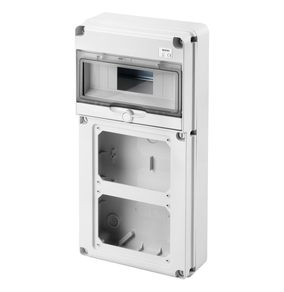 Quadro IP65 10 Moduli per due prese interbloccate orizzontali 16 o 32A Gewiss GW68019N