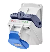 Presa Fissa interbloccata 2P+T 16A 220V IP44 senza fondo serie Combibloc Gewiss GW66426