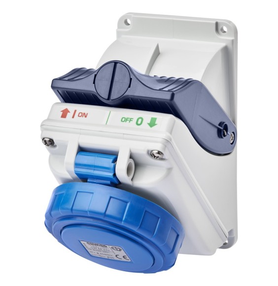 Presa interbloccata 2P+T 16A 220V IP55 senza fondo serie Combibloc Gewiss GW66470
