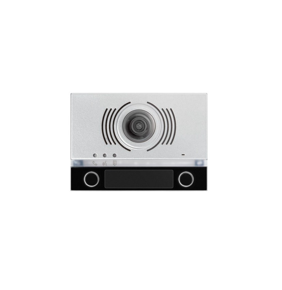 Modulo frontale per posto esterno audio video 2 pulsanti Nero Alpha Urmet 1168/142