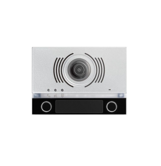 Modulo frontale per posto esterno audio video 2 pulsanti Nero Alpha Urmet 1168/142