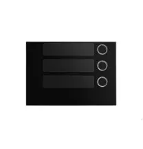 Modulo frontale 3 pulsanti Nero per pulsantiera Alpha Urmet1168/13