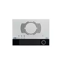 Modulo frontale per posto esterno audio 1 pulsante Nero Alpha Urmet 1168/131