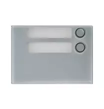 Modulo frontale 2 pulsanti Grigio per pulsantiera Alpha Urmet 1168/12G