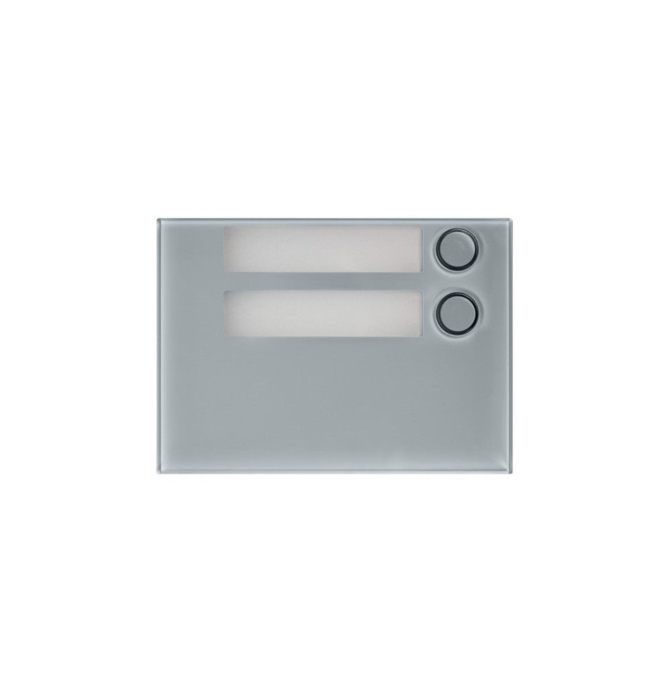 Modulo frontale 2 pulsanti Grigio per pulsantiera Alpha Urmet 1168/12G