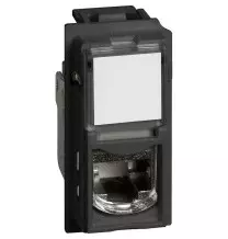 Presa di rete RJ45 Schermata TOOLLESS categoria 6 Nera Bticino KG4279C6S