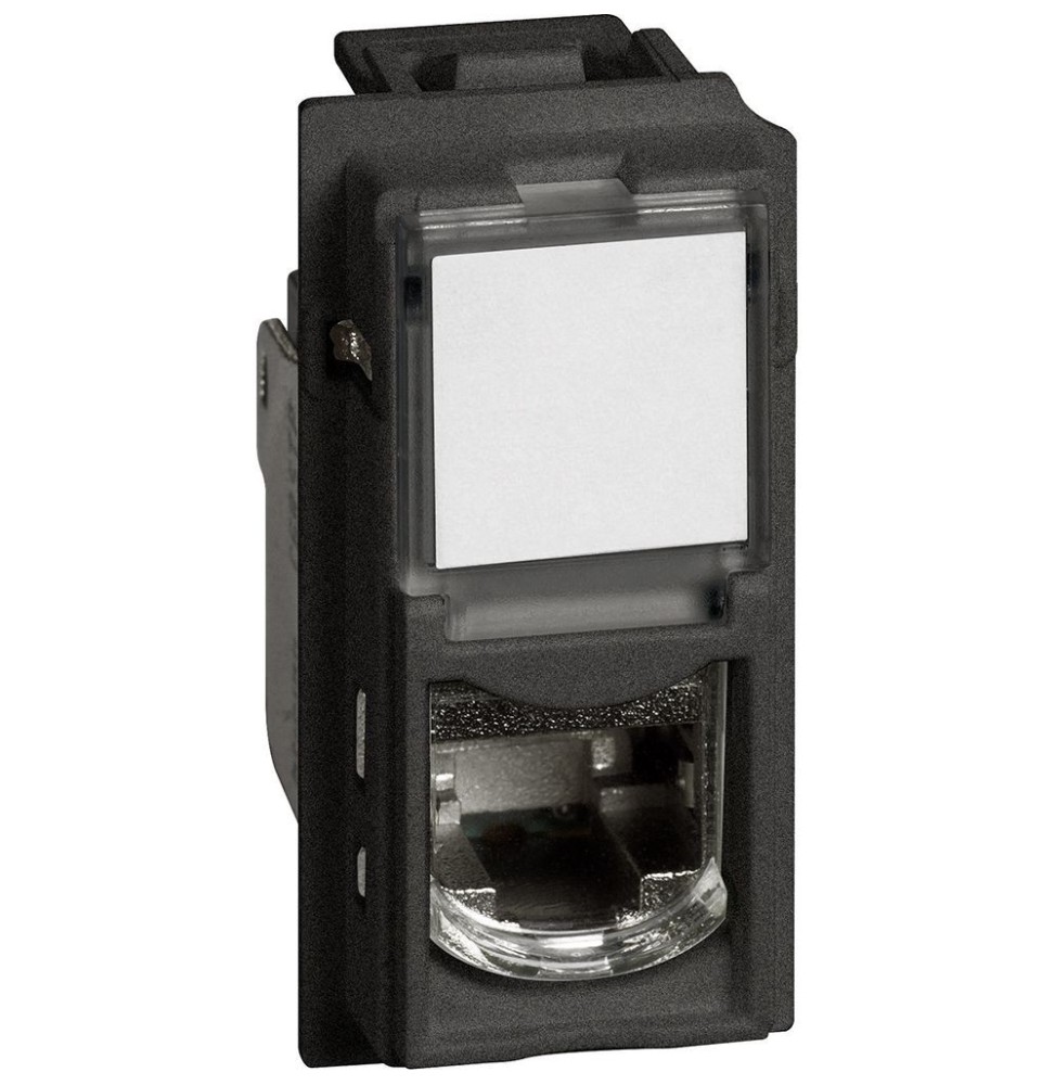Presa di rete RJ45 Schermata TOOLLESS categoria 6 Nera Bticino KG4279C6S