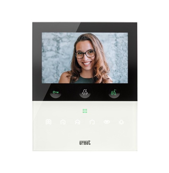 Videocitofono Wi-Fi VOG5W funzione vivavoce  bianco display 5"  2voice Urmet 1760/16U
