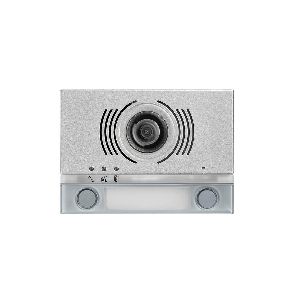 Modulo frontale per posto esterno audio video 2 pulsanti Grigio Alpha Urmet 1168/142G