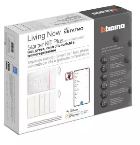 Domotica Bticino Kit gestione Luci energia e Termoregolazione Living Now K1010PLUSKIT