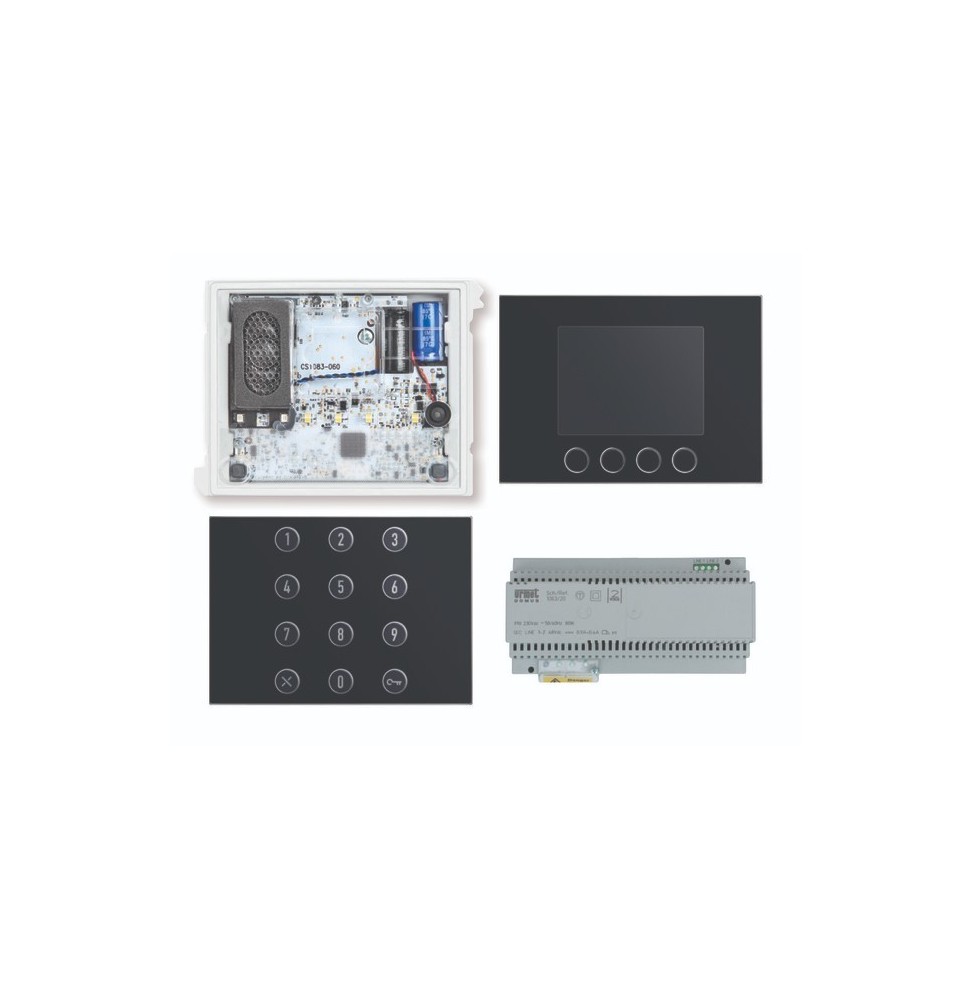 Kit base impianto Audio con pulsantiera digitale Alpha 2Voice Urmet 1783/723