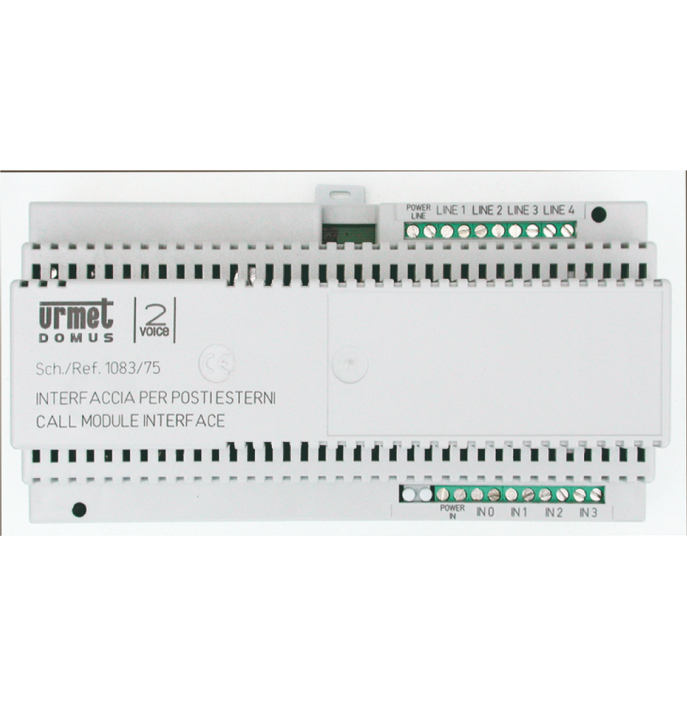 Interfaccia fino a 4 pulsantiere principali 2Voice Urmet 1083/75