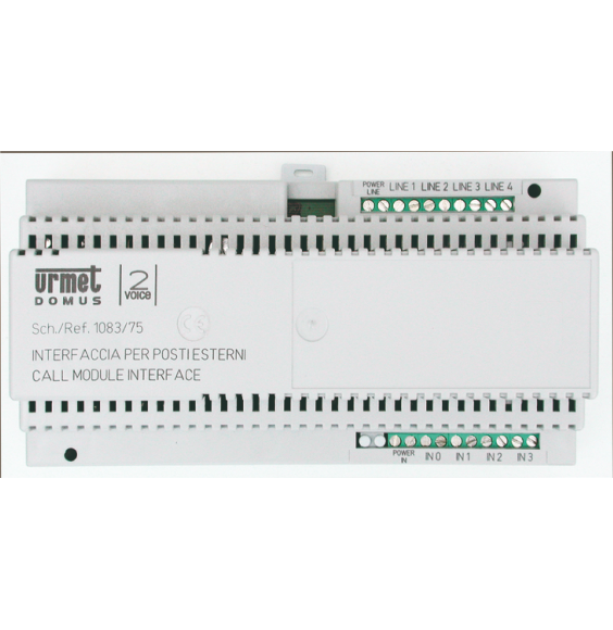 Interfaccia fino a 4 pulsantiere principali 2Voice Urmet 1083/75