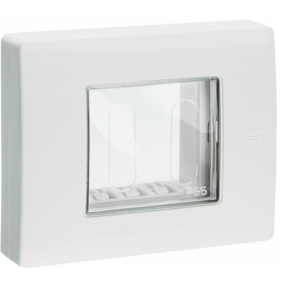 Placca Stagna 2 Moduli Bianco IP55 Urmet Nea 12512.BN