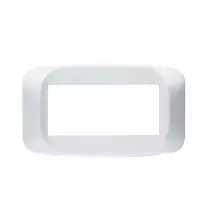 Placca Ave Sistema 45 4 Moduli Bianco Banquise 45PB04BB