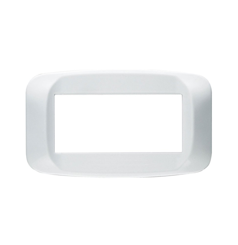 Placca Ave Sistema 45 4 Moduli Bianco Banquise 45PB04BB