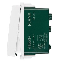 Interruttore Unipolare con tasto intercambiabile Vimar Plana bianco 14000