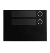 Modulo frontale 2 pulsanti Nero per pulsantiera Alpha Urmet 116812