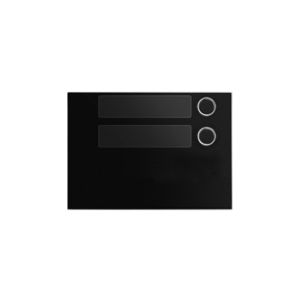 Modulo frontale 2 pulsanti Nero per pulsantiera Alpha Urmet 116812