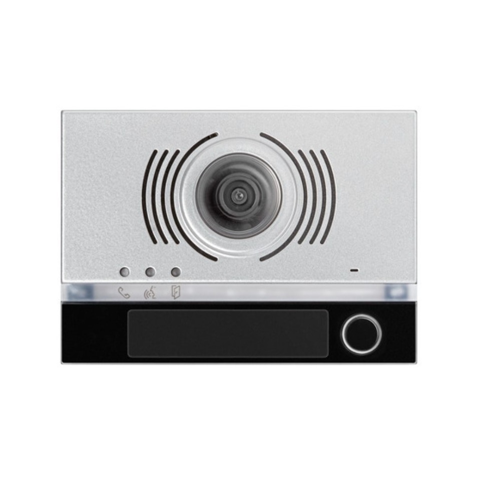 Modulo frontale per posto esterno audio video 1 pulsante Nero Alpha Urmet 1168141