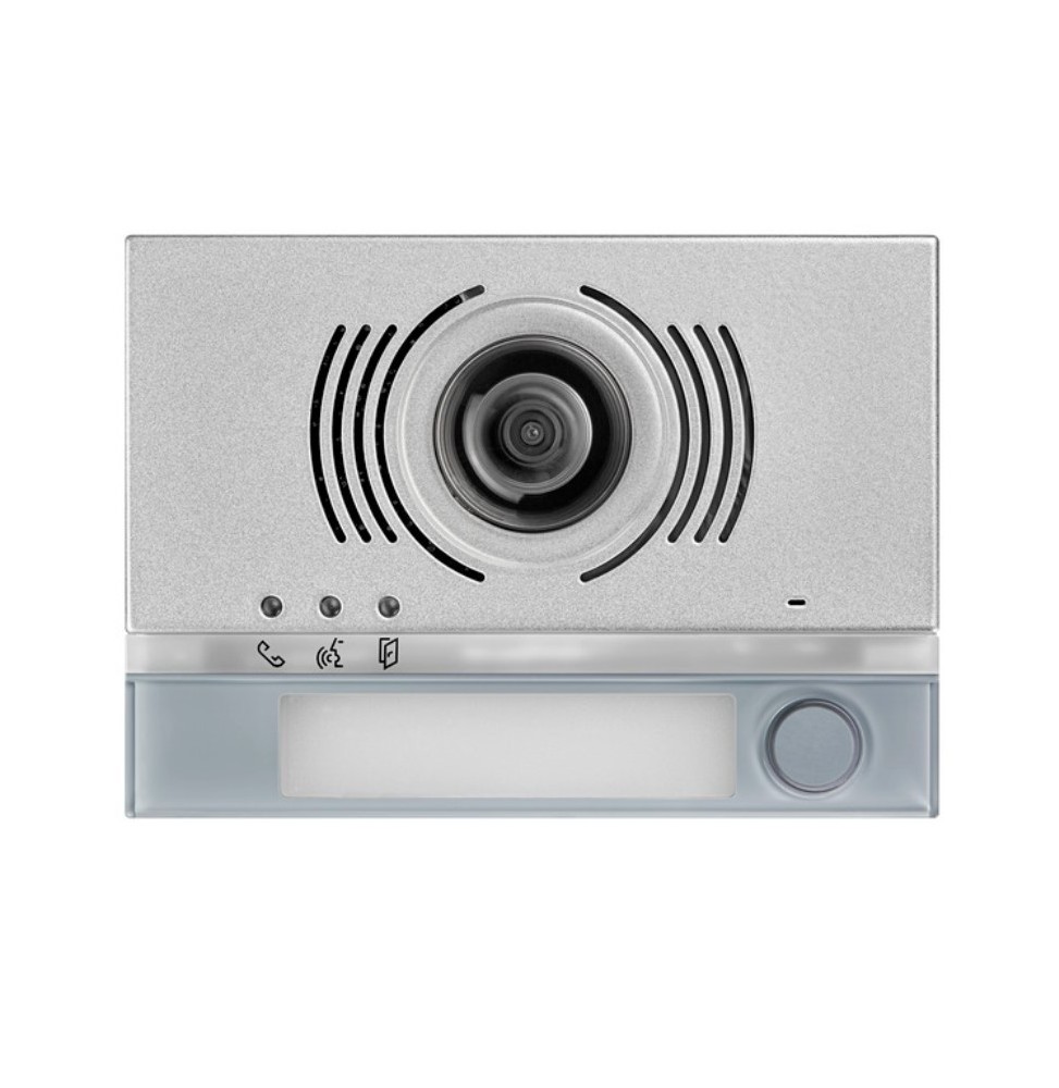 Modulo frontale per posto esterno audio video 1 pulsante Grigio Alpha Urmet 1168141G