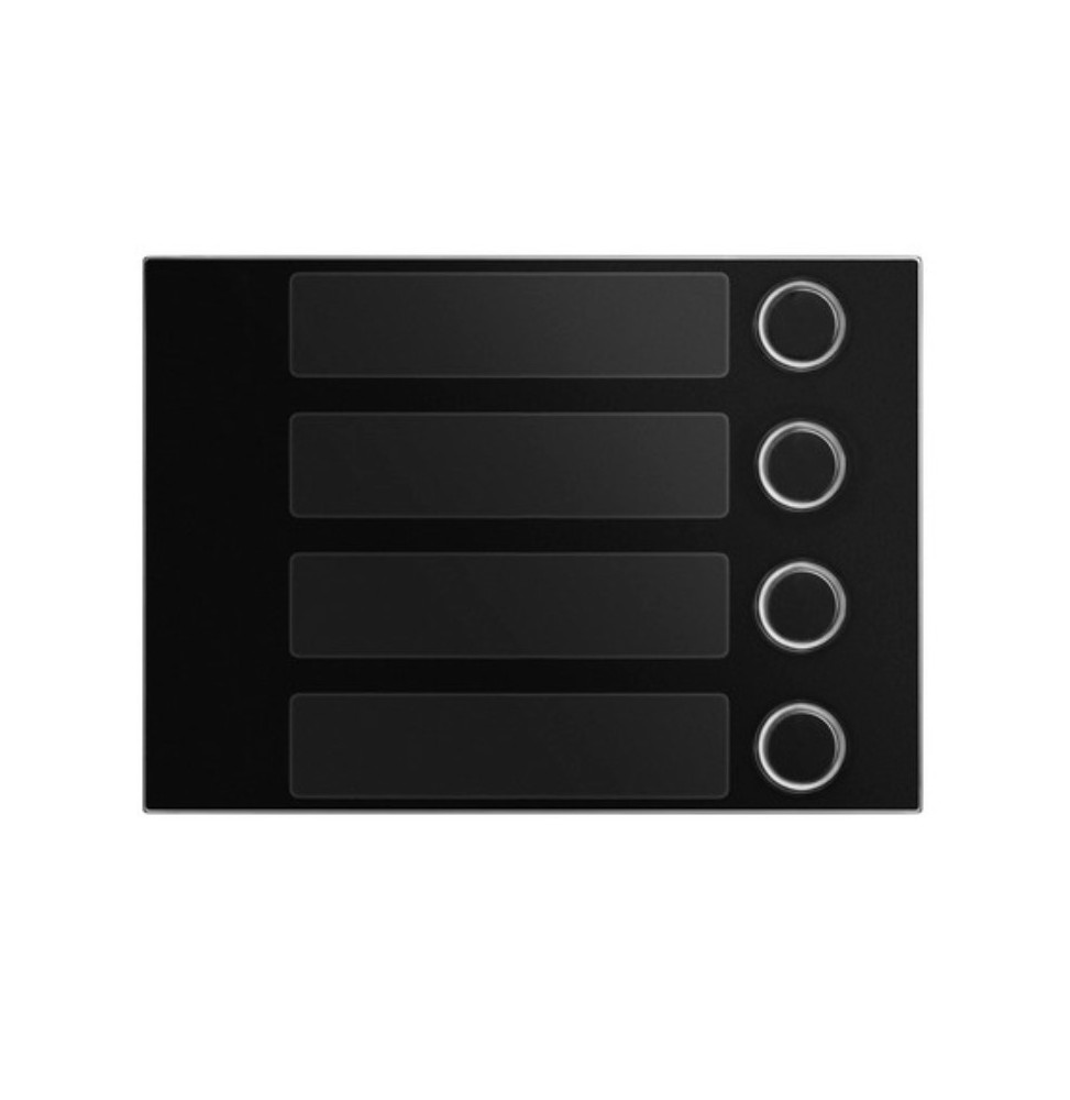 Modulo frontale 4 pulsanti Nero per pulsantiera Alpha Urmet 116814