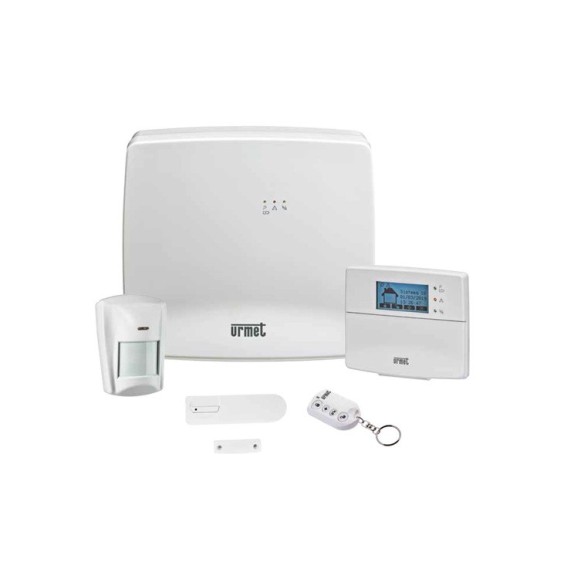 Kit antifurto wireless con comunicatore GSM integrato Urmet 1051/911