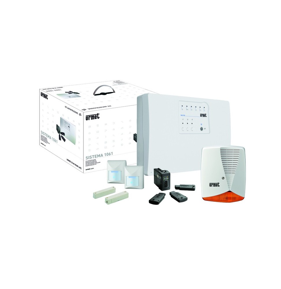 Kit Antintrusione Urmet centrale a 3 linee parizalizzabile1061/906