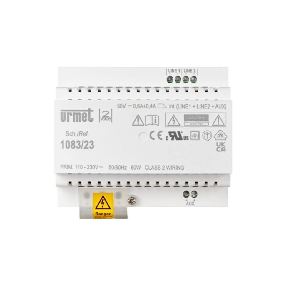 Alimentatore di colonna per Sistema 2 Voice 10 moduli Urmet 108323