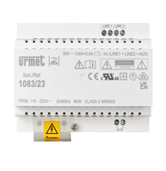 Alimentatore di colonna per Sistema 2 Voice 10 moduli Urmet 108323
