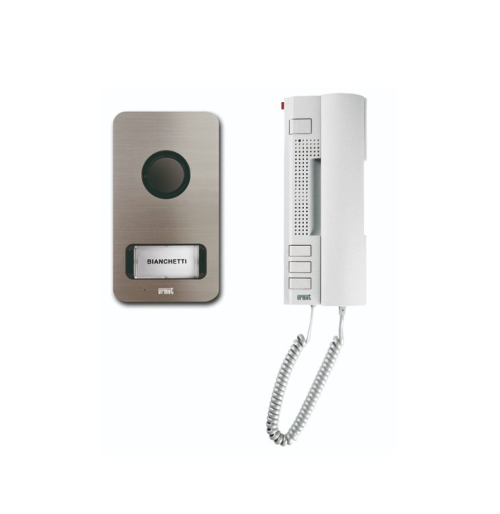 Kit Audio Monofamiliare 2 Fili Mikra e citofono Utopia Urmet 1122/31