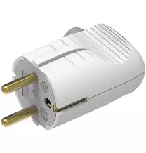 Spina volante Schuko Standard tedesco Bticino 2P+T 16A bianca S2020DE