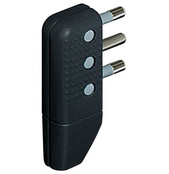 Spina volante a pipa Attacco Grande 16A Standard Italiano Bticino Grigia S2468TGE