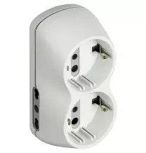 Adattatore 4 Prese (2 Bivalenti e 2 Trivalenti ) spina 16A  bianco S3614D
