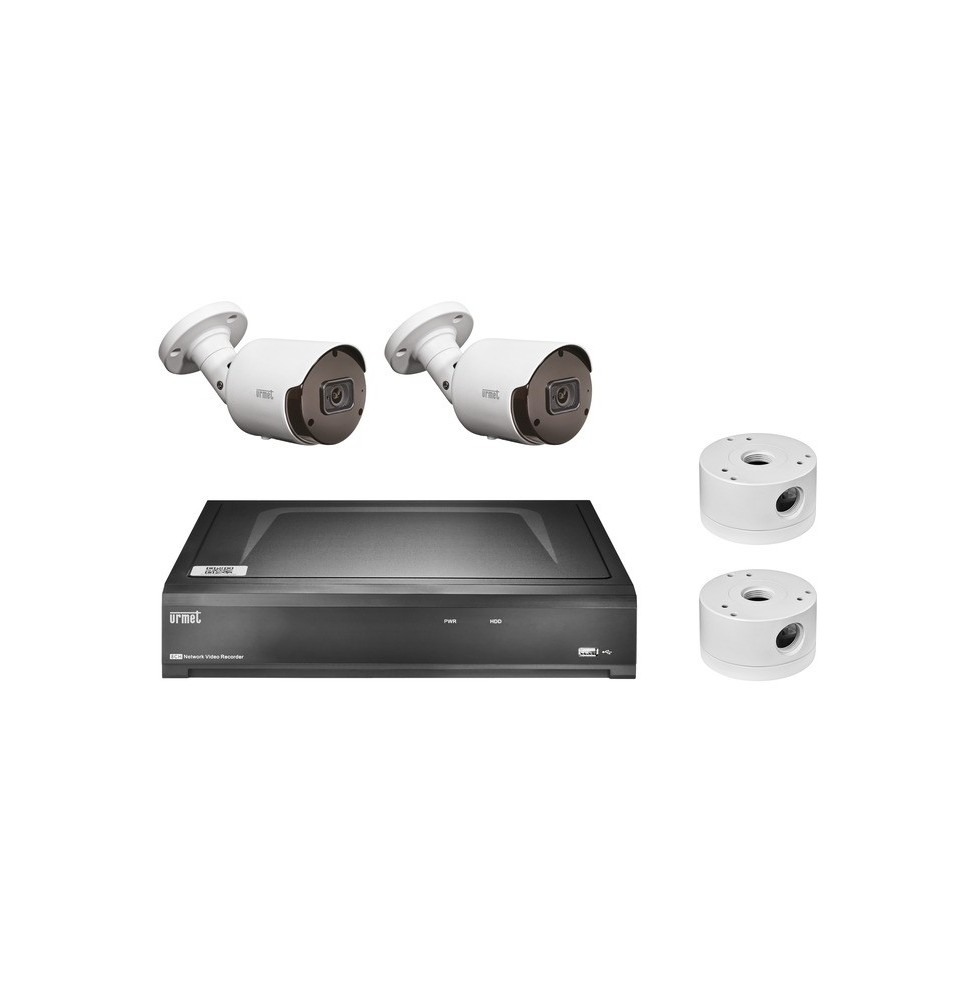 Kit Telecamere con NVR 4 Canali IP con 2 telecamere 5MP Urmet 1098/854