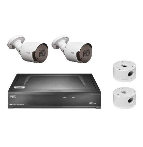 Kit Telecamere con NVR 4 Canali IP con 2 telecamere 5MP Urmet 1098/854