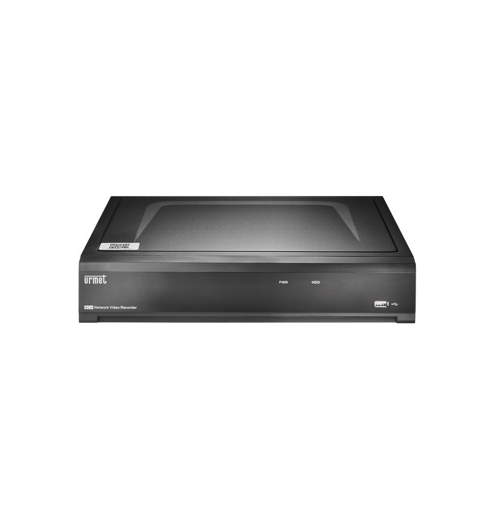 Videoregistratore 4k NVR 4 canali H265 con 4 porte POE Urmet 1098324P