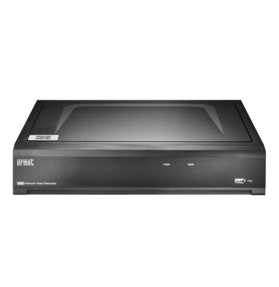 Videoregistratore 4k NVR 4 canali H265 con 4 porte POE Urmet 1098324P
