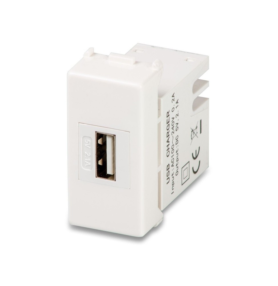 Caricatore USB 5V 2,1A Serie Civili Master Mix 21214