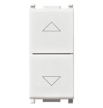 Pulsante saliscendi interbloccato Vimar Plana bianco 14062