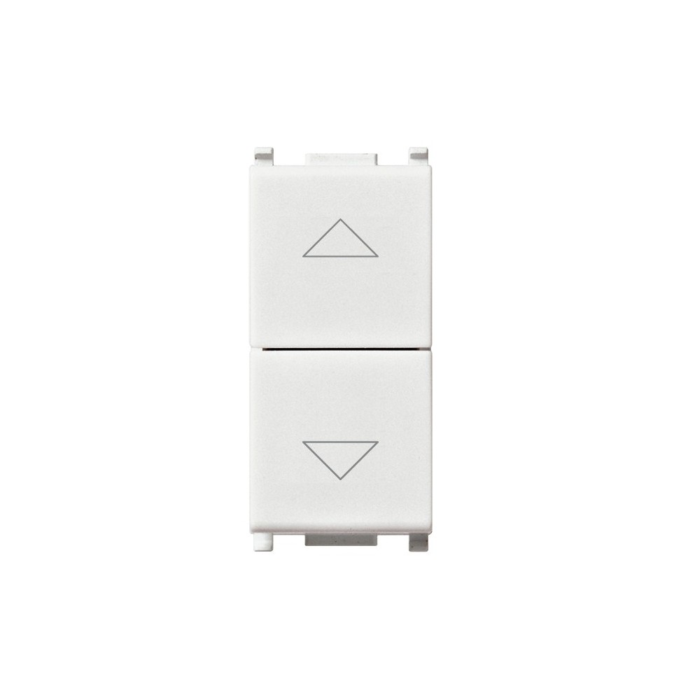 Pulsante saliscendi interbloccato Vimar Plana bianco 14062