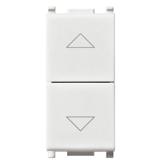 Pulsante saliscendi interbloccato Vimar Plana bianco 14062