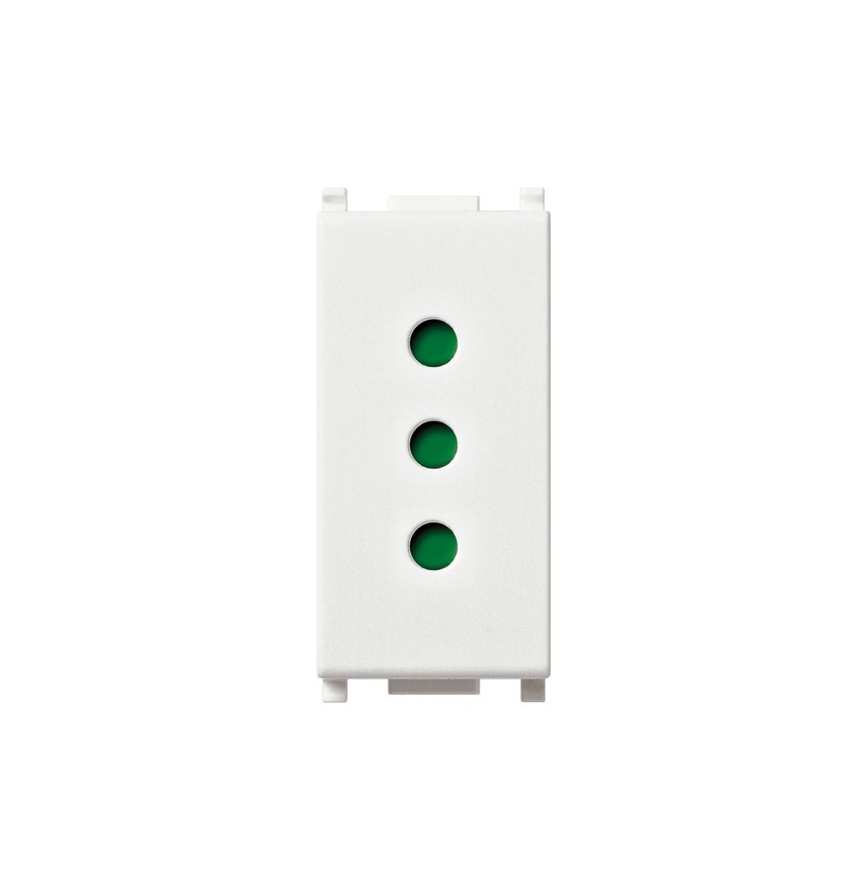 Presa Vimar Plana 10 A attacco piccolo 2 Poli + Terra 14201