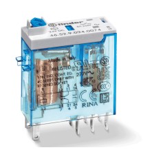Mini relè industriale bobina 12V DC 2 contatti 8A Finder 465290120040