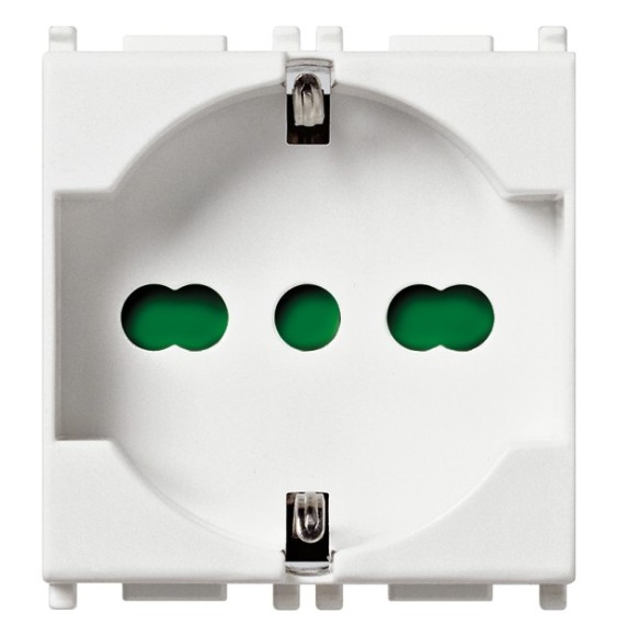 Presa universale Trivalente Vimar Plana 2P+T 16A bianco 14210