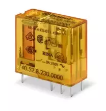 Mini relè per circuito stampato 24V AC 2 contatti 8A Finder 405280240000